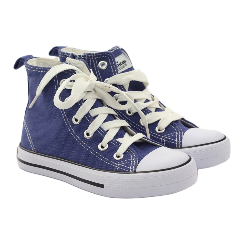 American Club Gyerek cipők a kék amerikai cipzáron 4