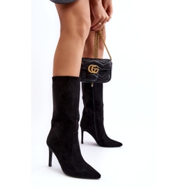 Joalice Női lábszárközépig érő magassarkú csizma fekete Odetteia 3 Joalice Női lábszárközépig érő magassarkú csizma fekete Odetteia 3