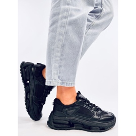 Női tornacipő, fekete sportcipő 2