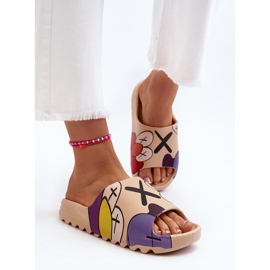 Női papucs CK240P bézs 1