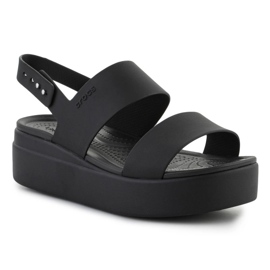 Crocs Brooklyn Low Wedge szandál 206453-060 fekete 1