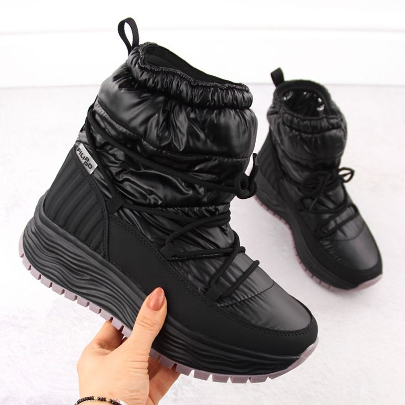 Filippo DBT6647 női felbújós hócsizma, fekete 1