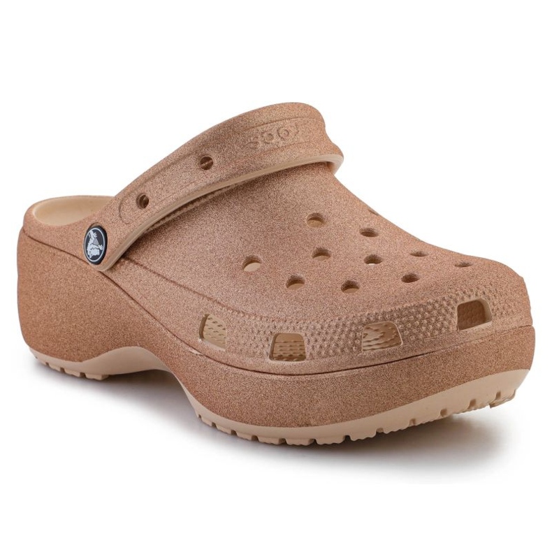 Crocs Classic Platform Glitter Clog 207241-2DS flip-flop barna 2