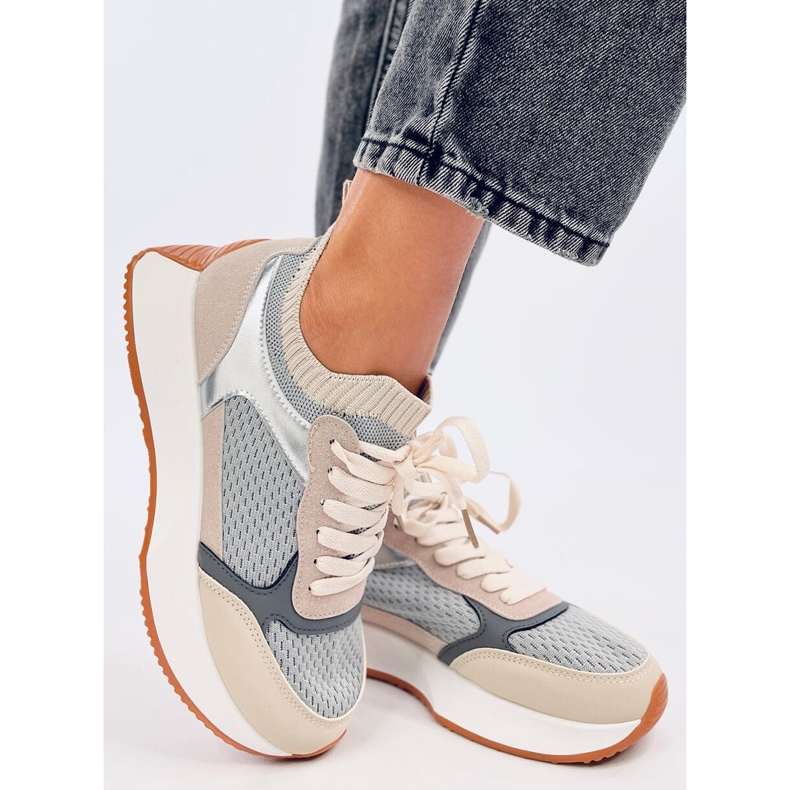 Női szürke zoknis sportcipő 2