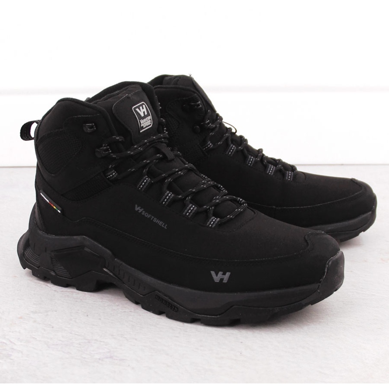Vízálló férfi trekking cipő, fekete, Vanhorn 99302 1