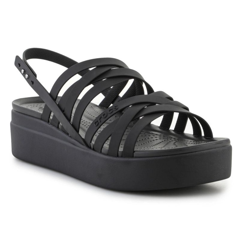 Crocs Brooklyn Strappy Lowwdg szandál 206751-001 fekete 2