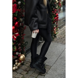 Vízálló Vegán Platform Snow Boots D.Franklin DFSH370004 Fekete 2