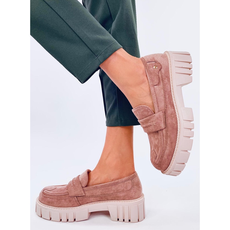 Seastar Rózsaszín platform mokaszin bézs 2