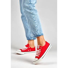 Piros textil tornacipő Laura La.Fi 280055R 2