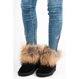 Coco Perla Bőr mukluki fekete 2