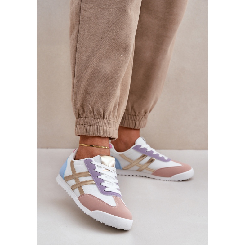 Női alacsony tornacipő Többszínű tornacipő fehér 2