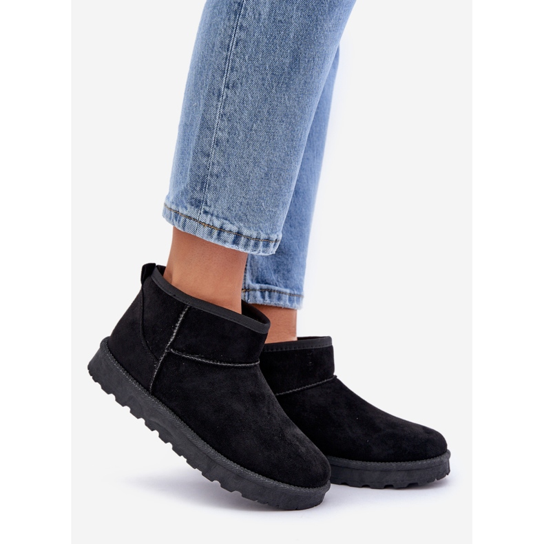 Női hócsizma Eco Suede fekete színből 1