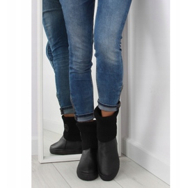 Gyapjú felsőrésszel rendelkező csizma fekete NB30 Fekete 2 Gyapjú felsőrésszel rendelkező csizma fekete NB30 Fekete 2