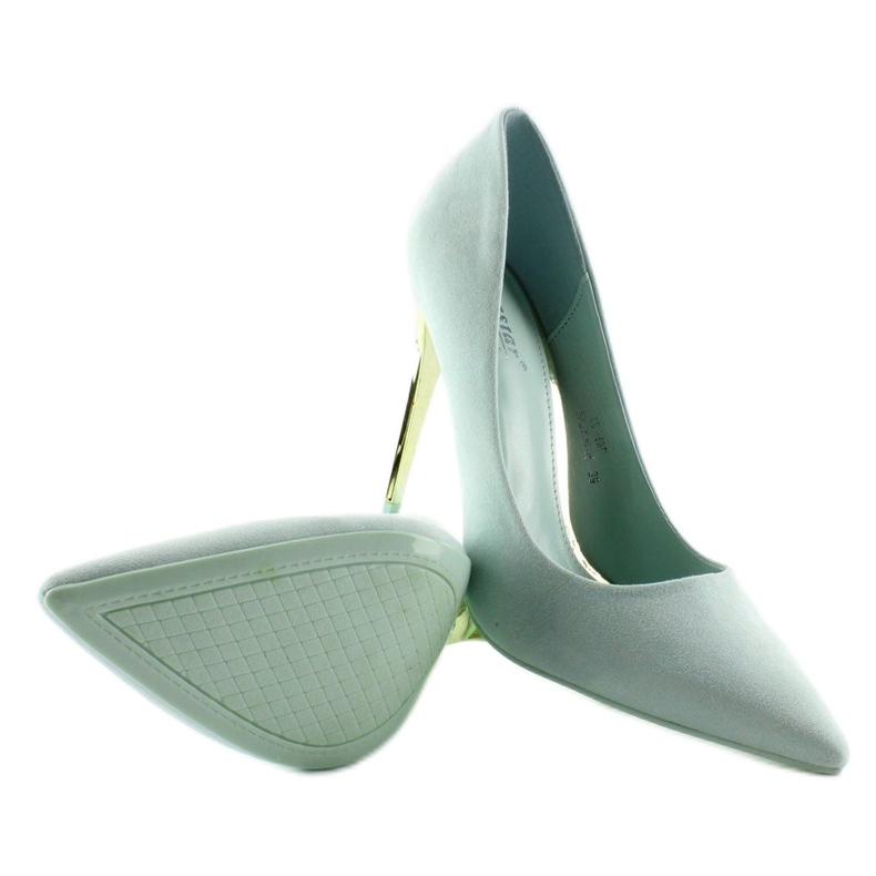 Velúr arany sarkú LE-08 Baby Blue kék 2