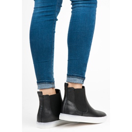 Mckeylor Snake Print magas tornacipő fekete 1