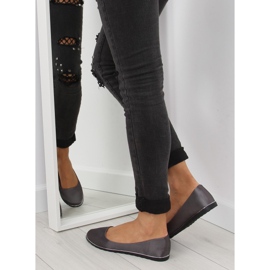 Szürke szatén balerina A8621 szürke 2