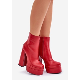 Step in style Bakancs Selahra JA-26 Red - Lépj stílusosan piros 1