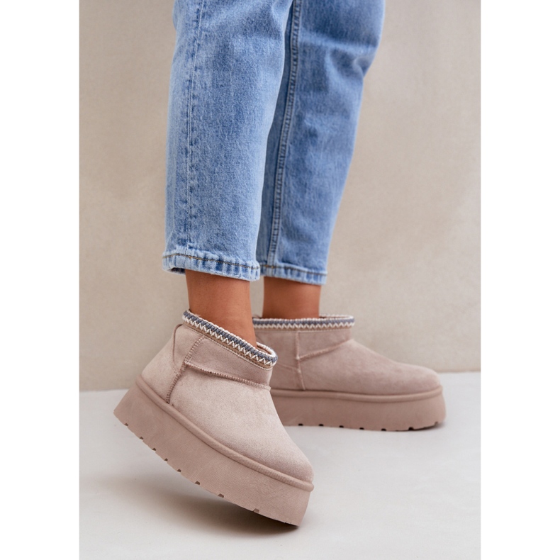 Step in style Hócsizma Heslania HY877-39 világos bézs modell - Lépj stílusosan 1