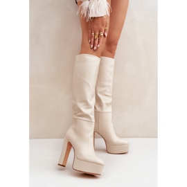Step in style Felilorn C-264 Light Beige modell csizma - Lépj stílusosan bézs 1