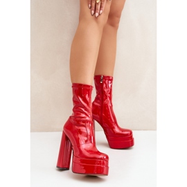 Step in style Csizma Lotisha C-244 Red - Lépjen stílusosan piros 1