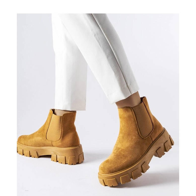 Világosbarna női bokacsizma Mooca - Solea 1