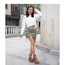 Barna bokacsizma Bonsaint lánccal díszítve - Solea 1