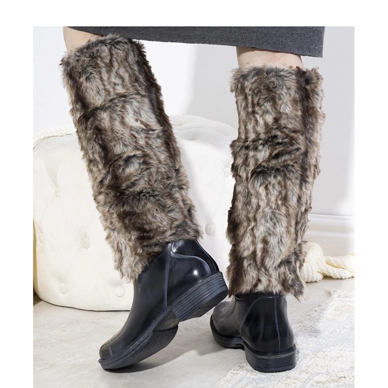 Sötétkék Wellington csizma szőrmével Melgar - Solea 1