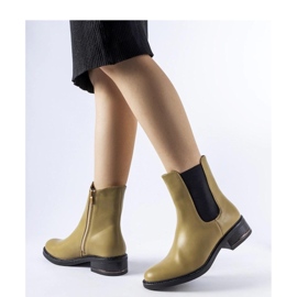 Olíva szigetelésű klasszikus Bagnoro csizma - Solea zöld 1