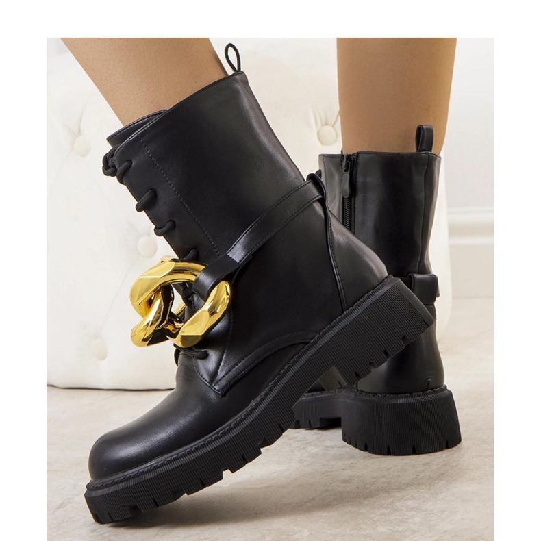 Fekete túrabakancs Galar lánccal - Solea 1