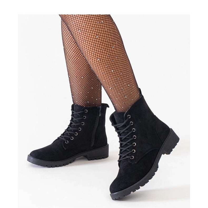 Fekete öko-velúr munkáscsizma 1