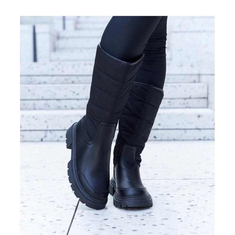 Solea Fekete hőszigetelt hócsizma 1