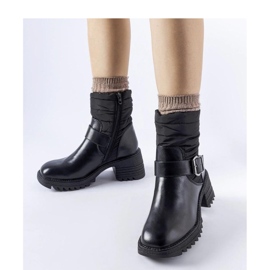 Fekete meleg csizma masszív talppal 1