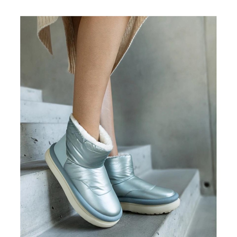 Világoszöld meleg hócsizma a Cores - Solea platformon 2