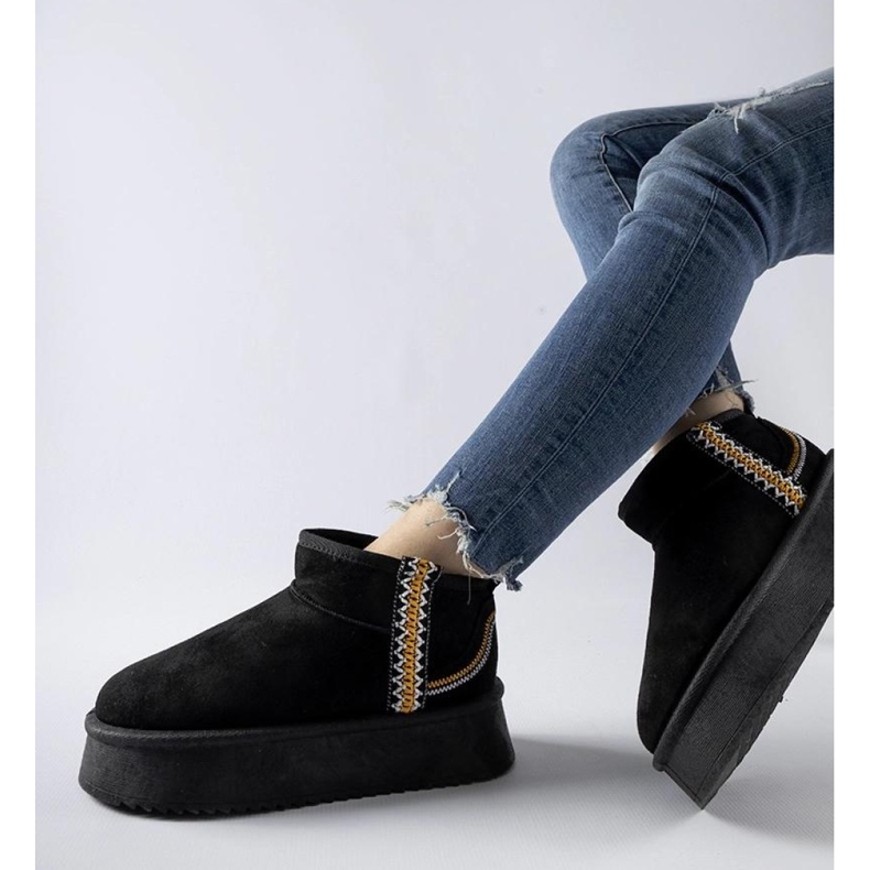 Fekete platform hócsizma 1