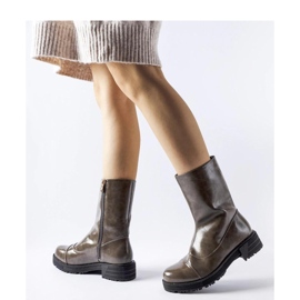 Sötétszürke szigetelt bokacsizma 1 Sötétszürke szigetelt bokacsizma 1