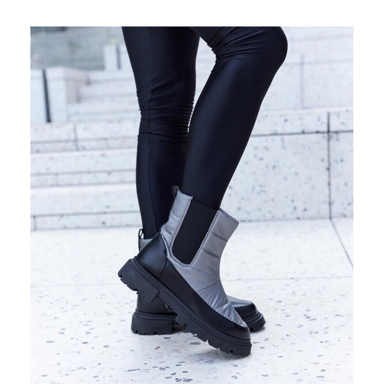 Szürke hőszigetelt hócsizma 1