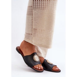 Zazoo 2938 fekete szandál papucs 1