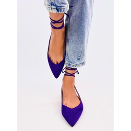 Lila kötözött Slingback balettlakások 1