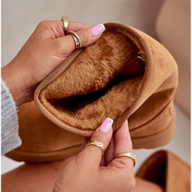 High Platform Snow Boots Big Star OO274893 Camel barna 1