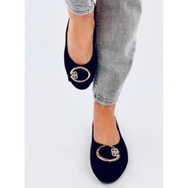 Női balerinák fekete cirkonokkal 1