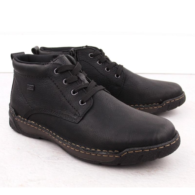 Férfi szigetelt bőr rieker RKR748 fekete 1