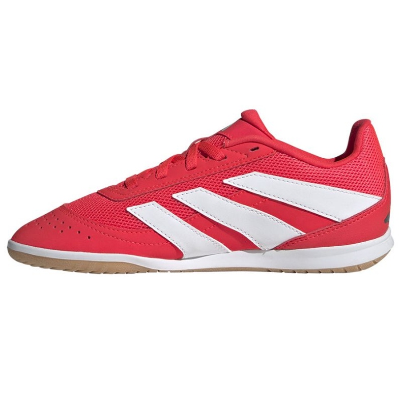 Adidas Predator Club Sala JR3126 piros cipőben 1