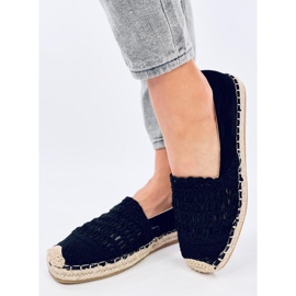 Espadrilles női csipke fekete 2