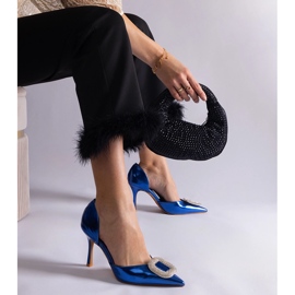 Cirkonokkal díszített kék tűk 2