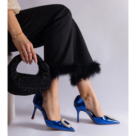 Cirkonokkal díszített kék tűk 1