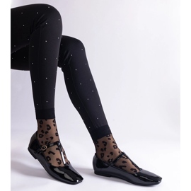 Fekete lakk balettlakások övvel 1