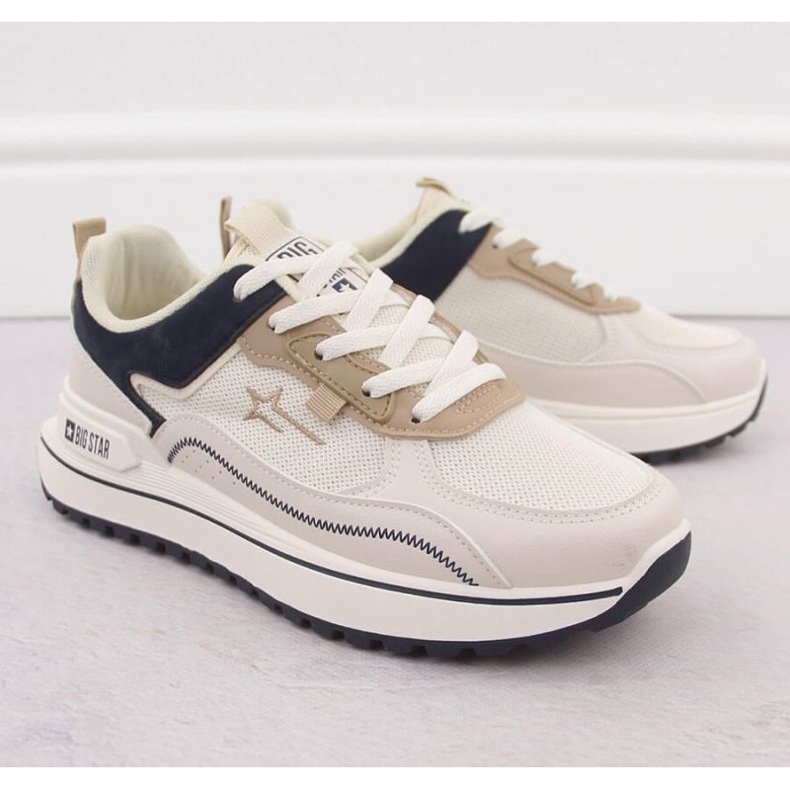 Big Star Női sportcipő nagy csillag nn274a092 fehér bézs 2