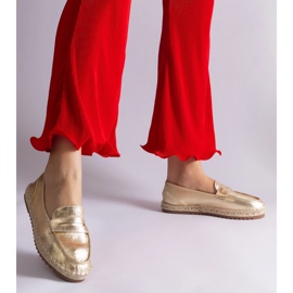 Arany csúszó espadrilles a peronon aranysárga 1