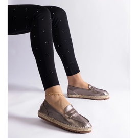 Barna csúszó espadrilles a peronon 1