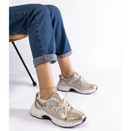 Arany klasszikus sportcipő aranysárga 1